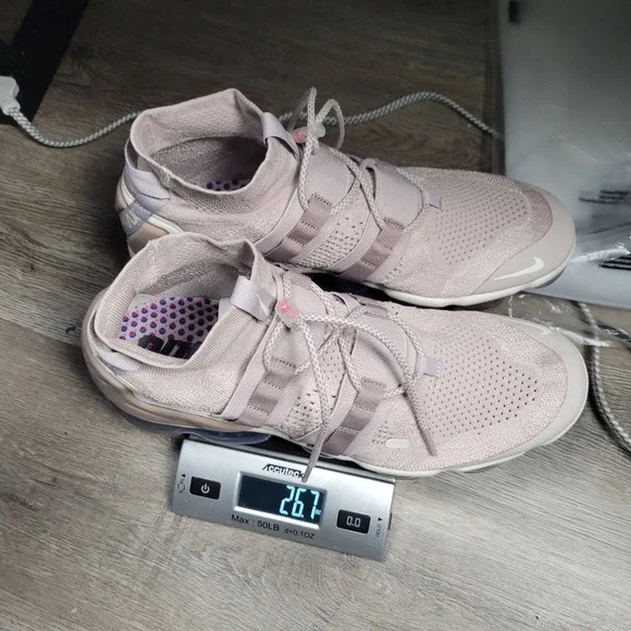 Nike Air VaporMax Flyknit Utility Moon Particle AH6834-205 Mens 14 Taupe Sneaker - Picture 12 of 12